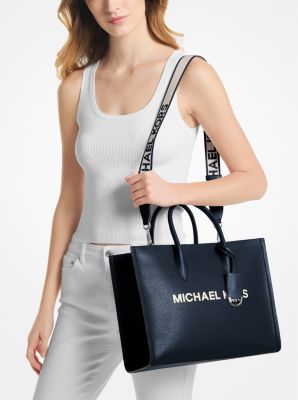 Sac fourre-tout Mirella de taille moyenne en cuir grainé