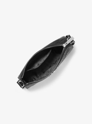 Jet Set Woven Logo Nylon Crossbody Bag with Case for Apple Airpods Pro&reg; in BLACK | Michael Kors