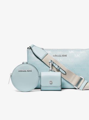 Jet Set Woven Logo Nylon Crossbody Bag with Case for Apple