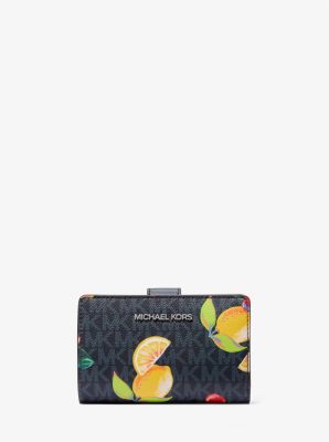 Jet Set Travel Medium Fruit Print Logo Bi-Fold Wallet image number 0