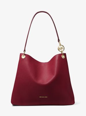 Grand sac à épaule Christina en cuir grainé