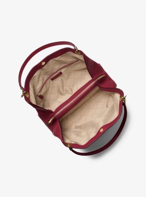 Grand sac à épaule Christina en cuir grainé