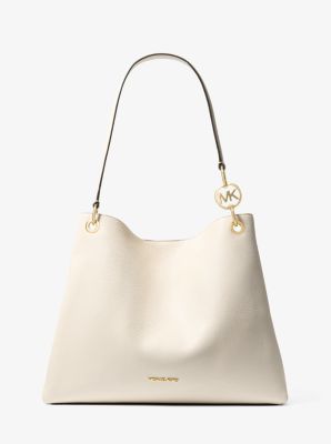 Bolso de hombro Christina grande de piel granulada