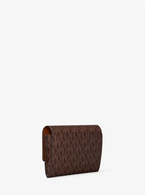 Portefeuille Jet Set 2 en 1 de taille moyenne à logo Signature