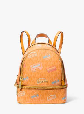 Rhea Extra-Small Printed Signature Logo Backpack