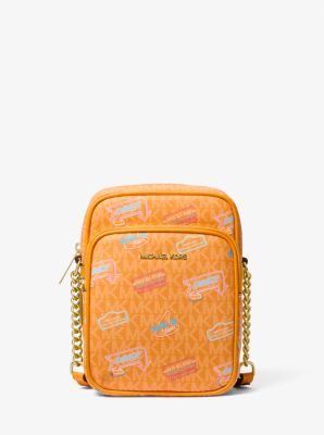 Jet Set Medium Embellished Signature Logo Crossbody Bag
