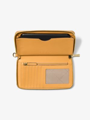 Jet Set Travel Large Striped Signature Logo Smartphone Wallet