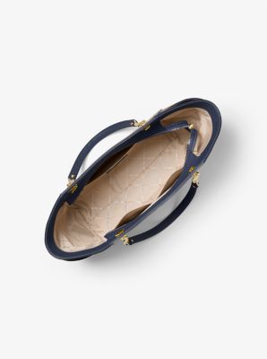 Borsa a spalla Jet Set grande in pelle Saffiano