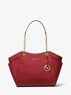 michael kors red tote bag