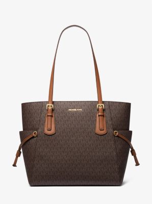 MK Shopper Voyager Large Mit Signature-Logomuster - Braun