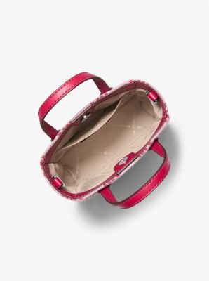Vincent Extra-Small Logo Jacquard Convertible Tote Bag With Card Case image number 1
