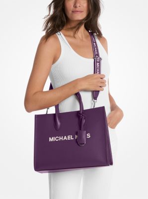 Bolso tote Mirella mediano de piel granulada