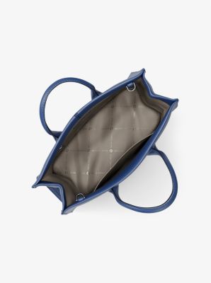 Bolso tote Mirella mediano de piel granulada in AZUL GALAXIA | Michael Kors