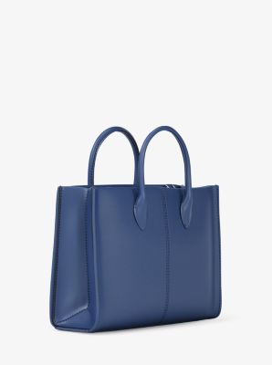 Bolso tote Mirella mediano de piel granulada in AZUL GALAXIA | Michael Kors