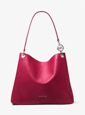 Christina Large Pebbled Leather Shoulder Bag