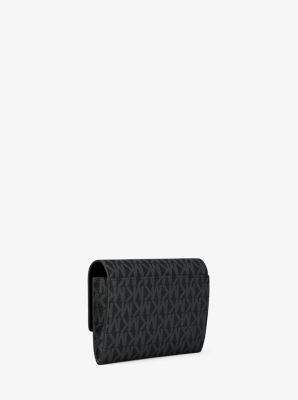 Portefeuille Jet Set 2 en 1 de taille moyenne à logo Signature