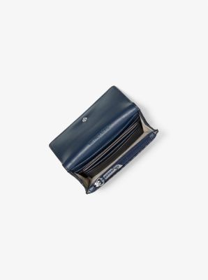 Portefeuille Jet Set 2 en 1 de taille moyenne à logo Signature