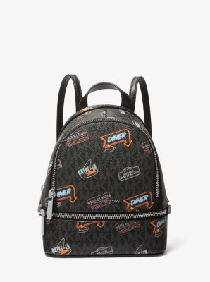 Rhea Extra-Small Printed Signature Logo Backpack