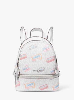 Rhea Extra-Small Printed Signature Logo Backpack