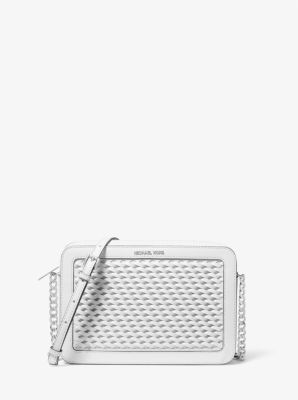 Jet Set Large Woven Crossbody Bag