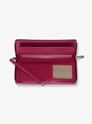 Jet Set Large Studded Patchwork and Signature Logo Continental Wallet