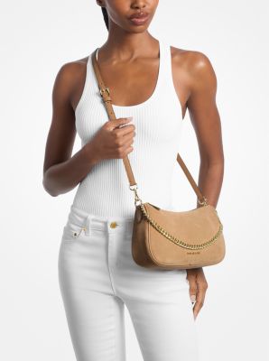 Carmela Medium Suede Convertible Crossbody Bag