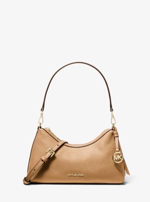 Sammy Small Pebbled Leather Convertible Crossbody Bag in CAMEL | Michael Kors