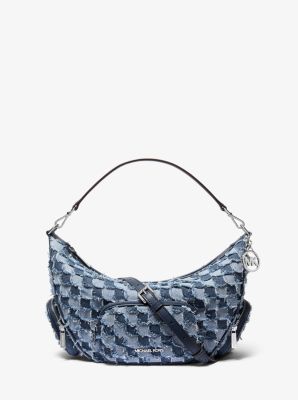 Merritt Medium Patchwork Denim Convertible Shoulder Bag