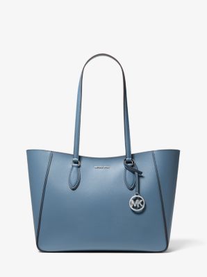 Jet Set Travel Large Signature Logo 3-in-1 Tote Bag in DENIM | Michael Kors