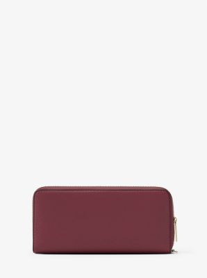 Jet Set Travel Large Pebbled Leather Wristlet