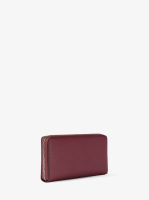 Jet Set Travel Large Pebbled Leather Wristlet
