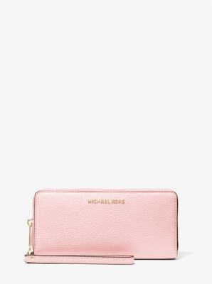 Jet Set Travel Large Pebbled Leather Wristlet image number 0
