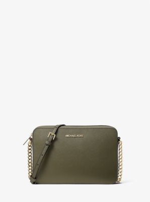 Jet Set Large Saffiano Leather Crossbody Bag | Michael Kors