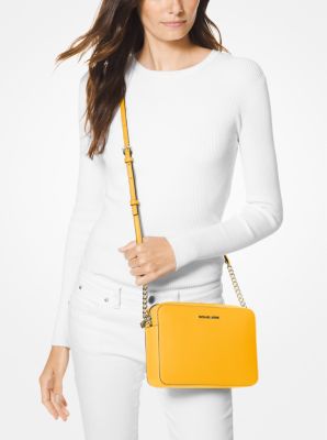 Michael kors jet set leather crossbody hotsell