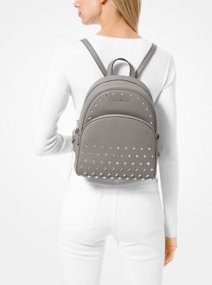 Abbey Medium Studded Pebbled Leather Backpack image number 2