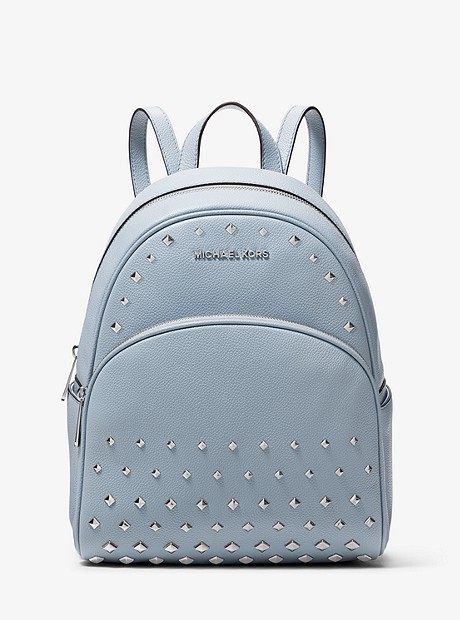 Abbey Medium Studded Pebbled Leather Backpack - PALE BLUE - 35T8SAYB2L