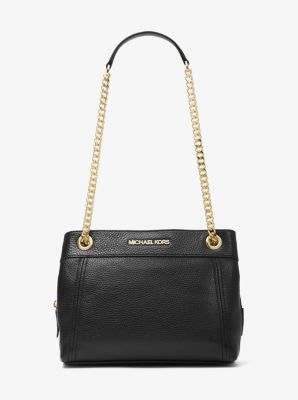 Jet Set Medium Pebbled Leather Chain Shoulder Bag