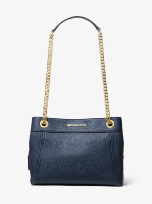 Jet Set Medium Pebbled Leather Chain Shoulder Bag Michael Kors