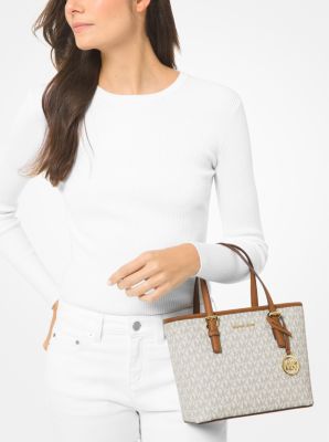 Michael kors jet set hot sale travel small logo tote