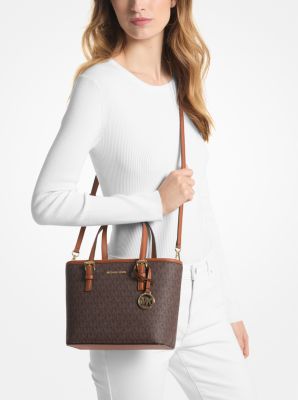 Jet Set Travel Extra-Small Logo Top-Zip Tote Bag