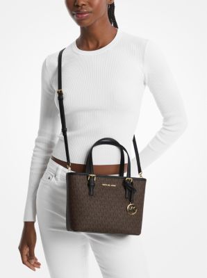 Jet Set Travel Extra-Small Logo Top-Zip Tote Bag