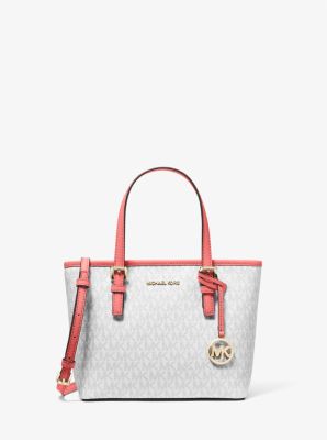 Jet Set Travel Extra-Small Logo Top-Zip Tote Bag | Michael Kors