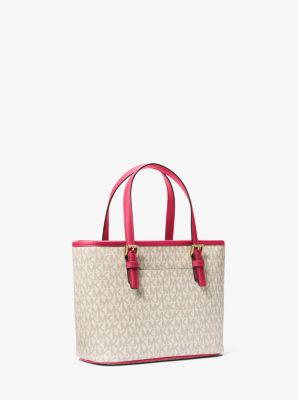 Jet Set Travel Extra-Small Logo Top-Zip Tote Bag