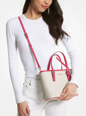 Jet Set Travel Extra-Small Logo Top-Zip Tote Bag | Michael