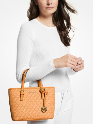 Jet Set Travel Extra-Small Logo Top-Zip Tote Bag