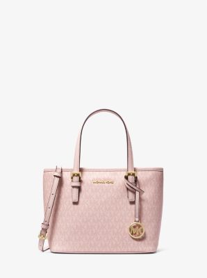 Michael Kors Carmine Pink Jet Set Travel Extra-Small Logo Top-Zip Tote, Best Price and Reviews