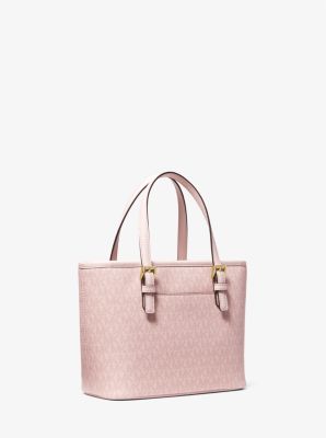 Michael kors women's jet set best sale travel small logo tote bag