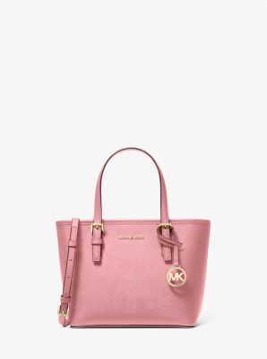 Michael Kors - MICHAEL MICHAEL KORS Jet Set Travel Medium Saffiano Leather  Top-Zip Tote on Designer Wardrobe