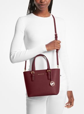 Michael Kors Jet Set Travel Extra-Small Saffiano Leather Top-Zip Tote Bag