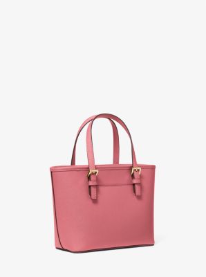 Jet Set Travel Extra-Small Saffiano Leather Top-Zip Tote Bag